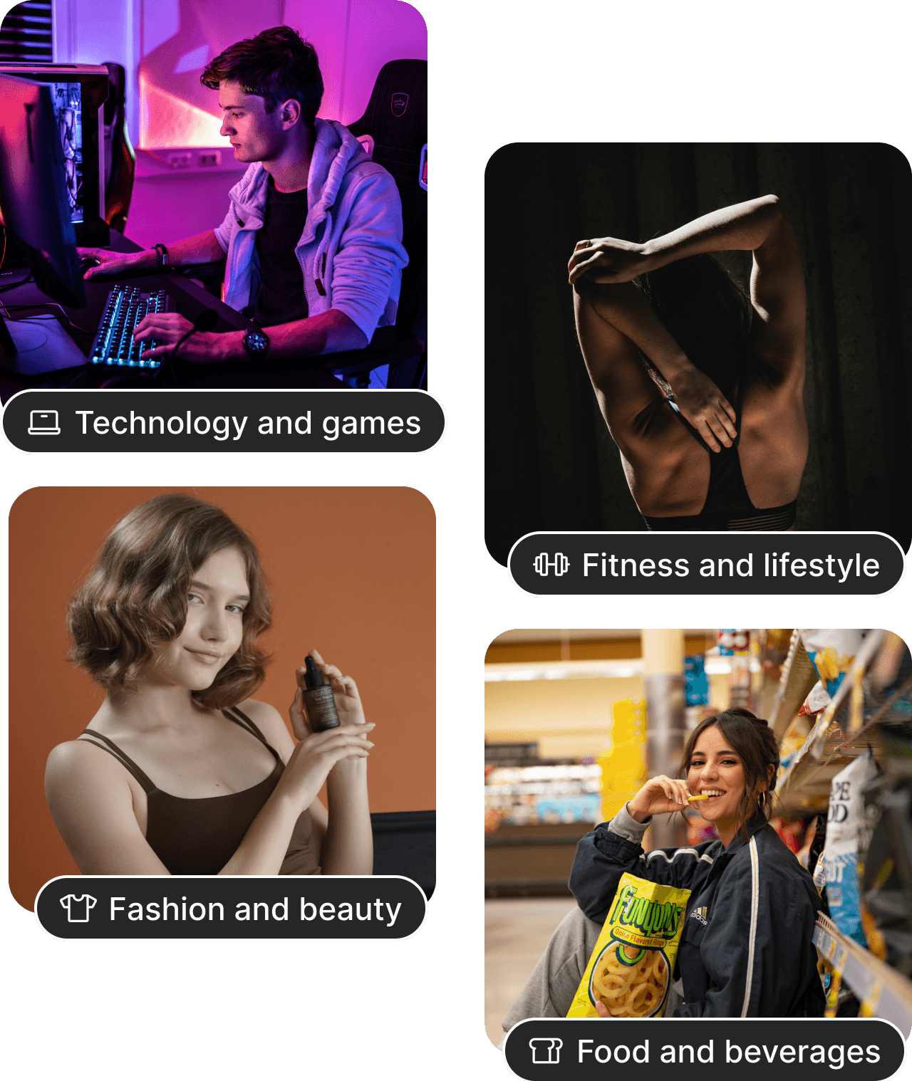 UGC creators on the Noovid platform